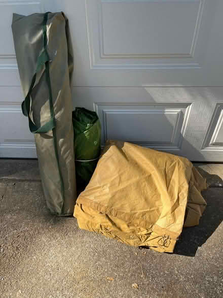 Photo of free Large canvas tent + appurtenances (On north side of Angier) #1