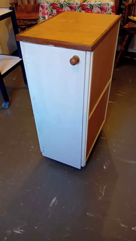 Photo of free Homemade cupboard /shelves on wheels (Lower Clapton E9) #1