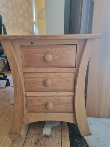 Photo of free 2 x solid pine bedside tables (Bolehill DE4) #1