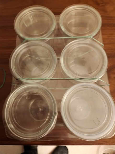 Photo of free Six empty Tiramisu glass cups 2x3x3 (Wedgwood, Seattle, WA, US) #1