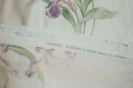 Photo of free fabrics - pink toile + colefax & fowler linen (Hoohill FY3) #2