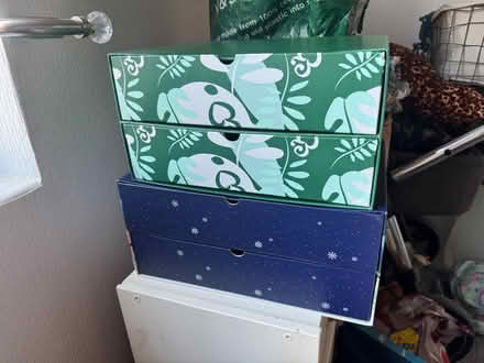 Photo of free 2 x set of cardboard drawers (Woodlesford, LS26) #1