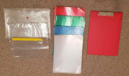 Photo of free Plastic document holders and clipboard (Kettlesing Bottom HG3) #1