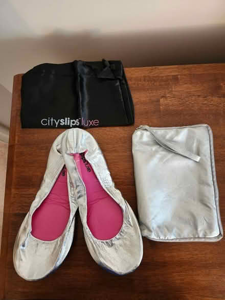 Photo of free CitySlipsLuxe foldable slippers&bag (SE Washington DC) #2