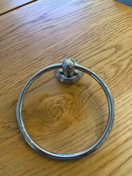 Photo of free Chrome Towel Ring & Toilet Paper (Little Silver) #1