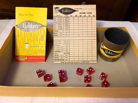 Photo of free Vintage Yahtzee Game (Fremont) #2