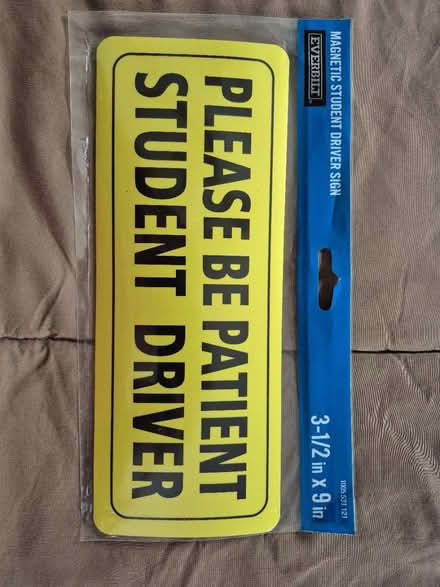 Photo of free Student driver magnet - new (Howell) #1