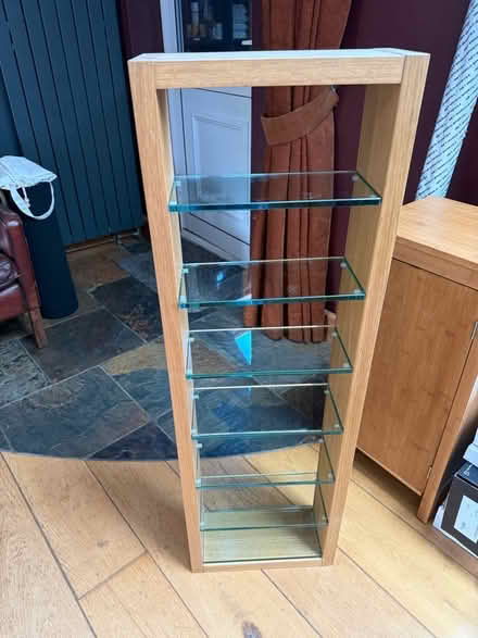 Photo of free Shelf unit wood and glass (Cumnor OX2) #1