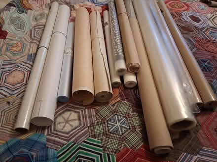 Photo of free Rolls of paper, cellophane, etc (Hauxton) #1