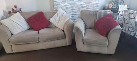 Photo of free Sofa and chair (PR2 lea) #1