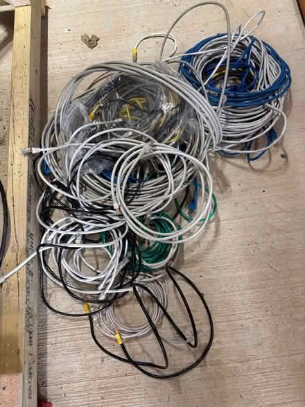 Photo of free Job lot of computer network Ethernet cables (Maldon Wick CM9) #1