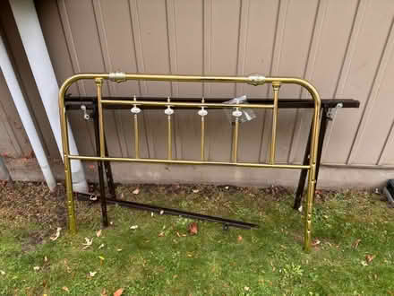 Photo of free Queen ded frame brass headboard (Blossom Park) #1