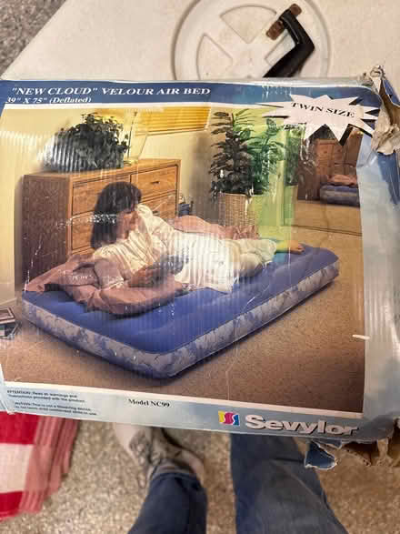 Photo of free Twin air mattress (Wayland (near Claypit Hill)) #1