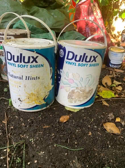 Photo of free Dulux 5 litre white/ cream paint (Oldfield Park) #1