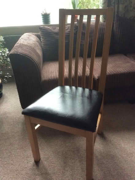 Photo of free Wooden dining chair (Worrall S35) #1