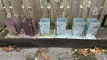 Photo of free Bolt-down 3” Metpost Bases (Bingley BD16) #1