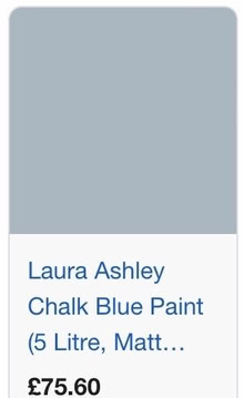 Photo of free 5L Laura Ashley Chalk Blue paint (Stroud Green N8) #1