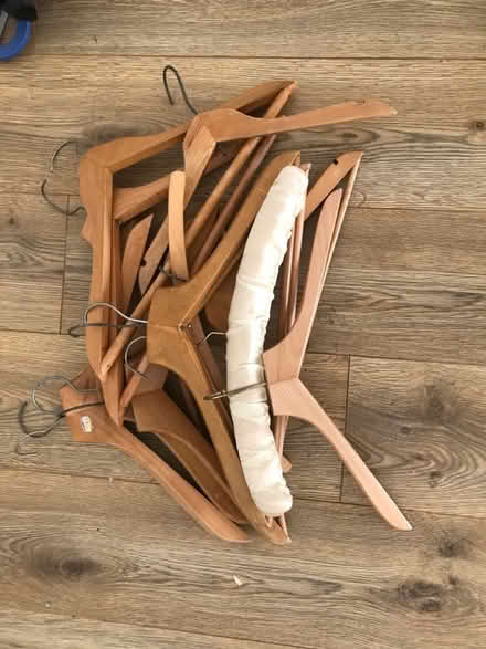 Photo of free Plastic & wooden coat hangers (New Barnet N20) #1