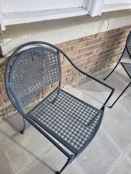 Photo of free Two iron chairs (Hill East) #2