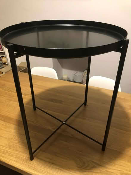 Photo of free Round metal Ikea side table (Wells BA5) #2