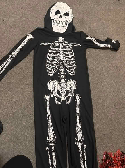 Photo of free Halloween skeleton costume age 9/10 (Maghull, L31) #1