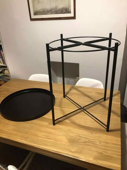 Photo of free Round metal Ikea side table (Wells BA5) #1