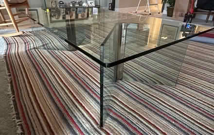Photo of free Glass with chrome coffee table (NE Oak Park off Harlem) #2