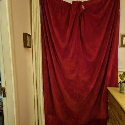 Photo of free Red Velvet Door Curtain (Bray, Co Wicklow) #2