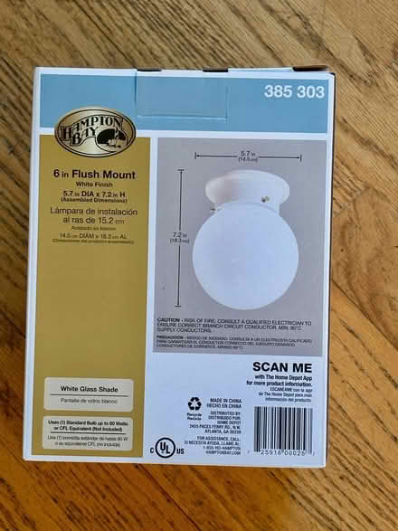 Photo of free Ceiling light (Arlington) #1