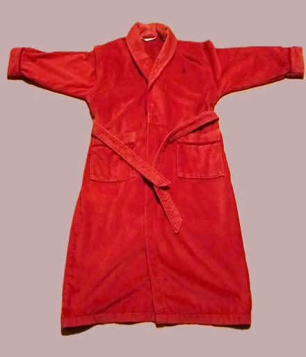 Photo of free Women’s red towelling dressing gown (Moseley B13) #2