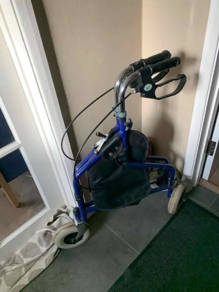 Photo of free Walking frame with brakes and bag (Whitemans Green RH17) #3