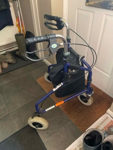 Photo of free Walking frame with brakes and bag (Whitemans Green RH17) #1
