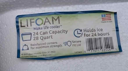 Photo of free Styrofoam cooler/Ice chest (Santa Clara near Great America) #3