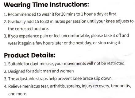 Photo of free Knee Brace - Size Large (Bordesley, Redditch B97) #3