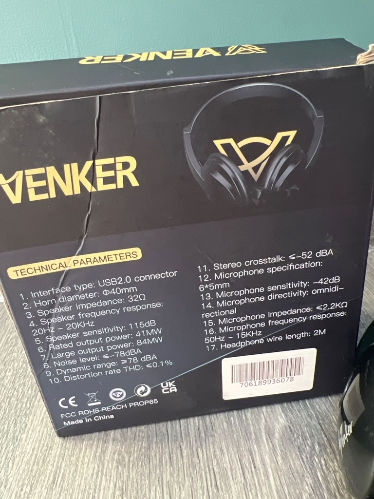 Free: Venker U18 Wired USB Headset. Good condition (Southsea PO4 ...