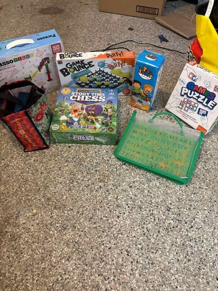 Photo of free Magnetiles, games, stencils (Wayland (near Claypit Hill)) #1