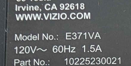 Photo of free 37" Vizio TV (Santa Clara near Great America) #4