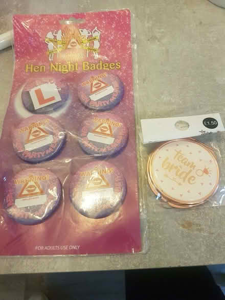Photo of free hen night badges (Oldham Edge OL1) #1