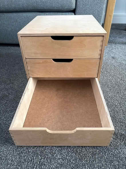 Photo of free Three Drawer Wooden Storage (Waterlooville PO7) #3