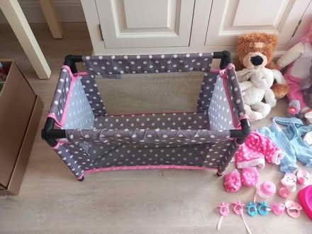 Photo of free Dolls cot + various teddies (EN7 Cheshunt) #3