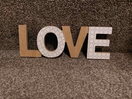 Photo of free Small wooden 'LOVE' ornament (Southsea PO4) #1