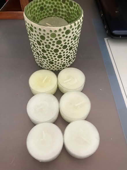 Photo of free Tea light holder with tea lights (West End of Watertown) #1