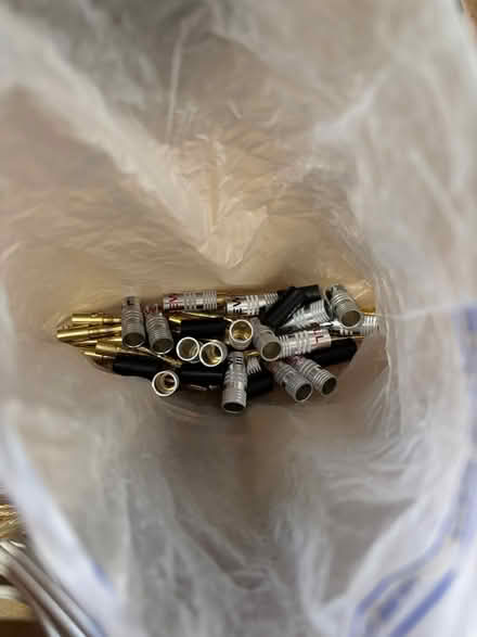 Photo of free Job lot of speaker wires and connectors (Maldon Wick CM9) #1