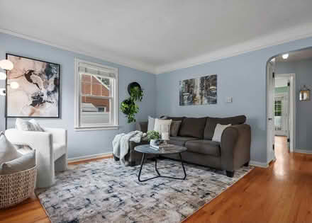 Photo of free L-shaped sofa (9 Mile and Pinecrest) #1