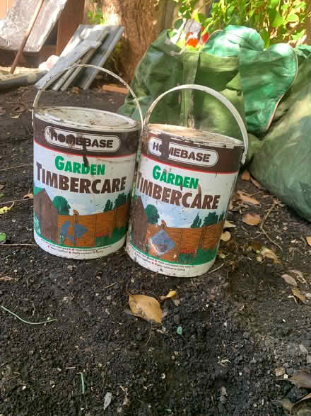 Photo of free Timbercare brown paint. (Oldfield Park) #1