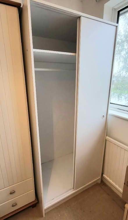 Photo of free Small white wardrobe (Oxlease AL10) #2