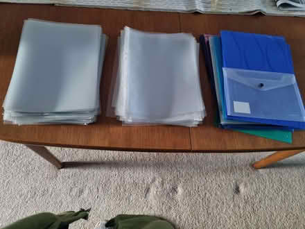 Photo of free A4 plastic wallets and a few other plastic folders (Oldfield Park) #1