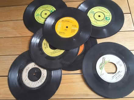 Photo of free 9 x vinyl 45's unplayable (HP13 near railway station) #1