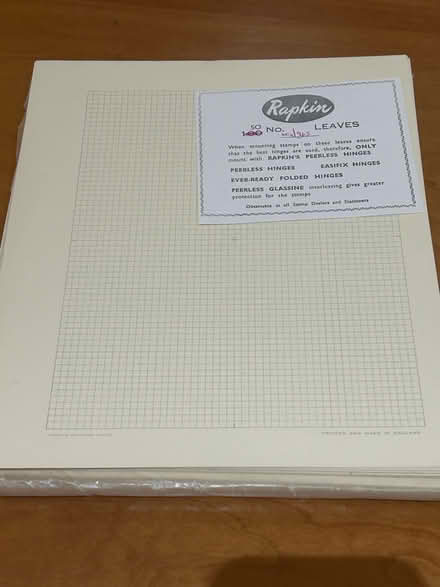 Photo of free Stamp album sheets (Cropston LE7) #1