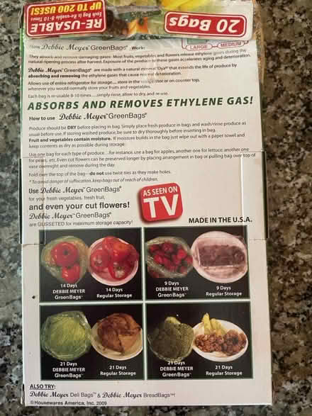 Photo of free Extend produce life bags (85/Saratoga Ave) #2